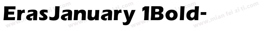 ErasJanuary 1Bold字体转换